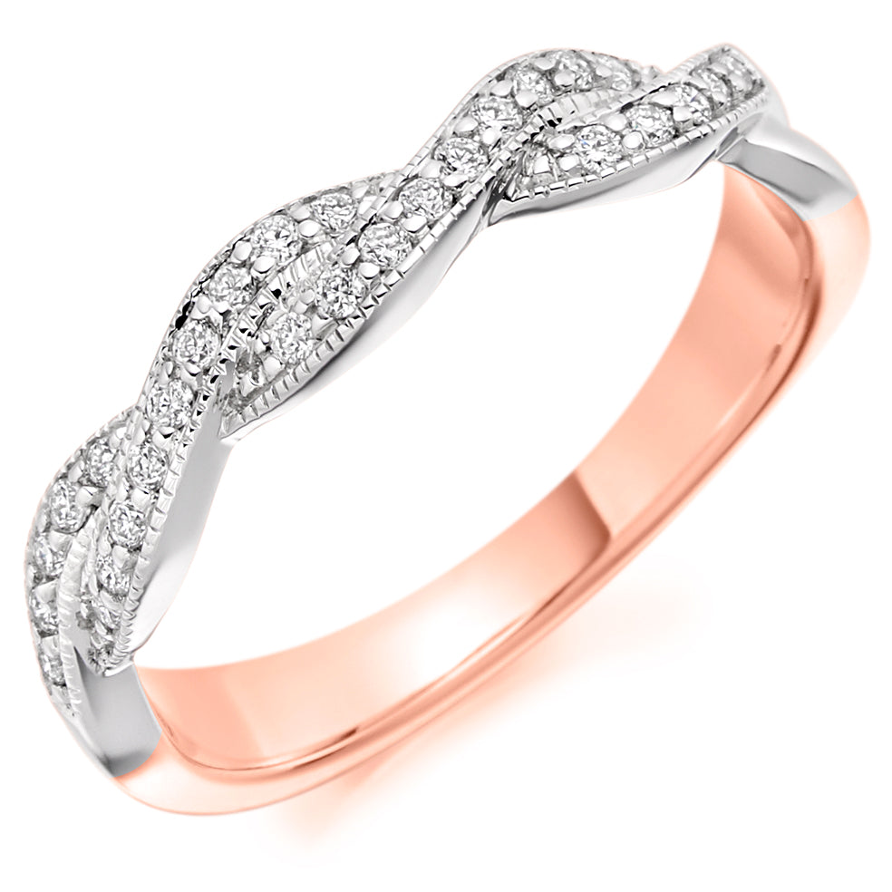 Diamond Intertwined Eternity Ring