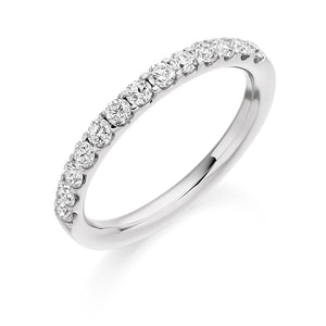 Sterling Silver Ring - 0.50ct Round Brilliant Cut CZ Ring.