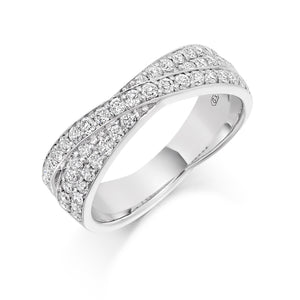 Sterling Silver 0.70ct Round Brilliant Cut CZ Ring