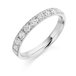 Sterling Silver Round Brilliant Cut CZ Ring - 0.65ct