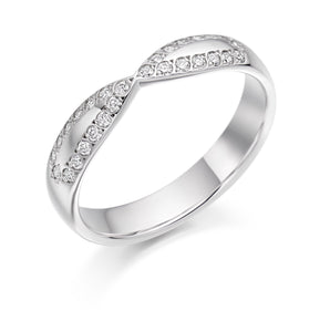 Sterling Silver Cubic Zirconia Eternity Ring