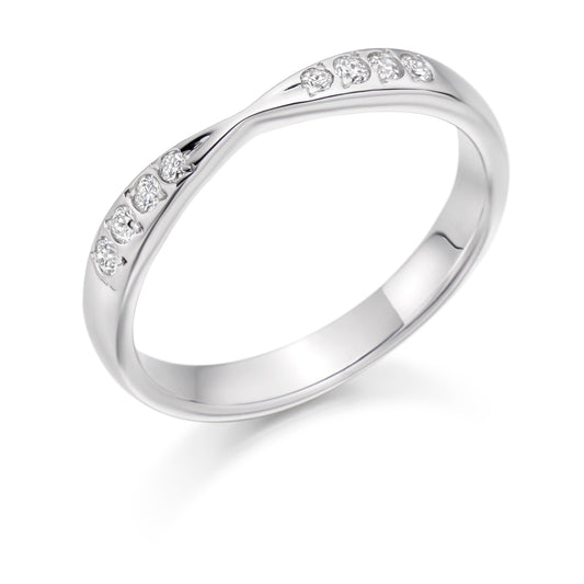 Diamond Twist Eternity Ring