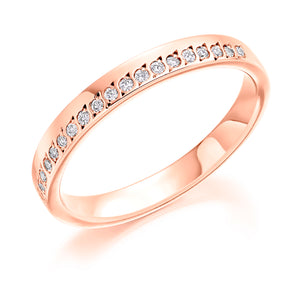 Diamond Eternity Ring with Offset Diamonds