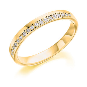 Diamond Eternity Ring with Offset Diamonds