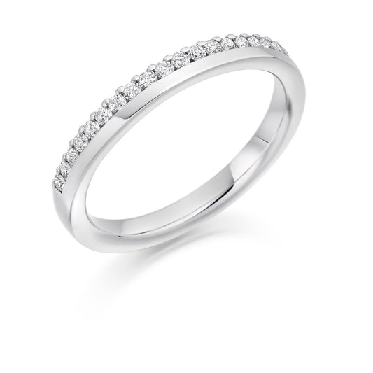 Offset Sterling Silver Ring
