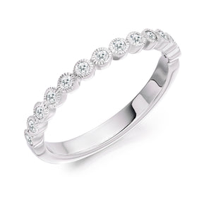 Diamond Eternity Ring - Rubover setting, no claws (Home Try-On)