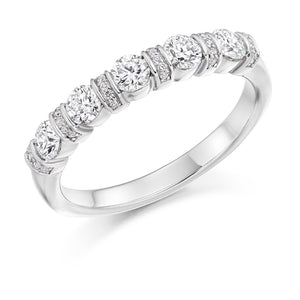 Sterling Silver 0.60ct Round Brilliant Cut CZ  Ring