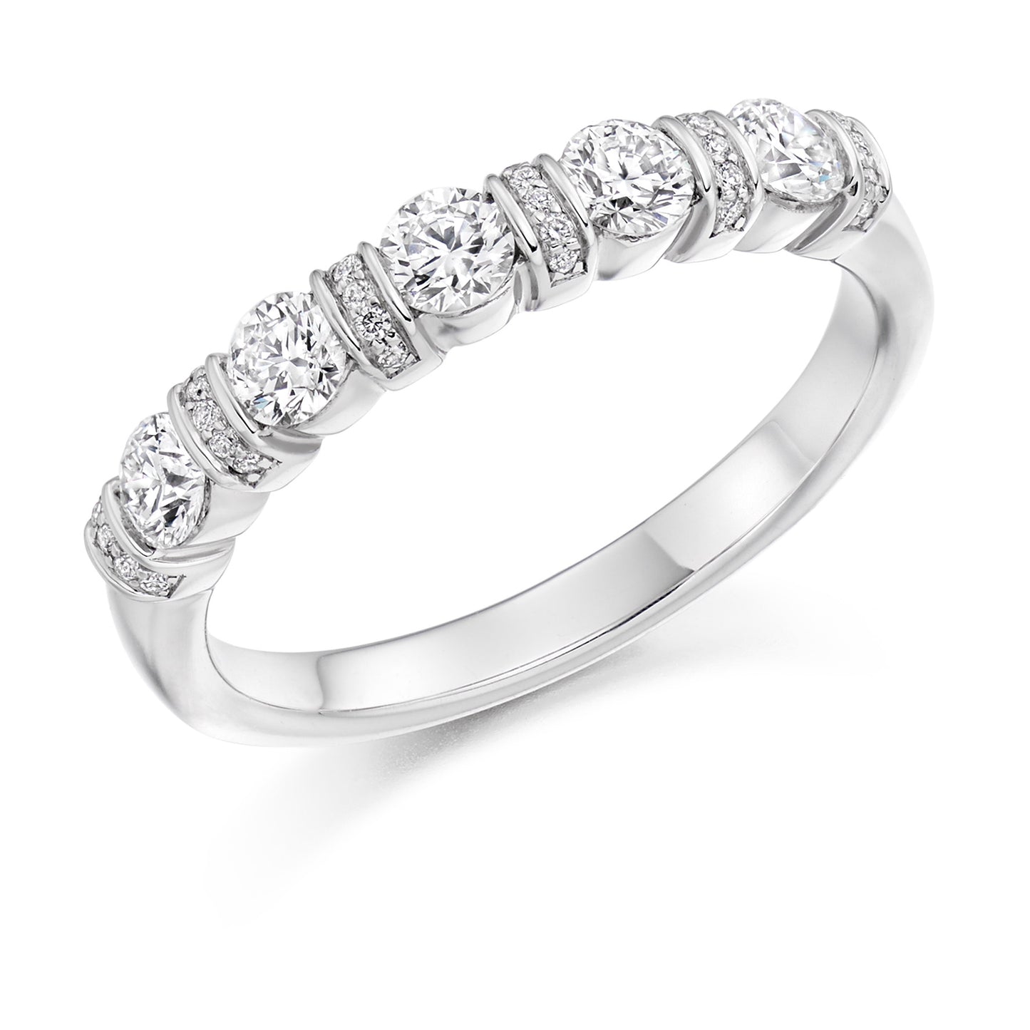 0.60ct Round Brilliant Cut Diamonds Eternity Ring