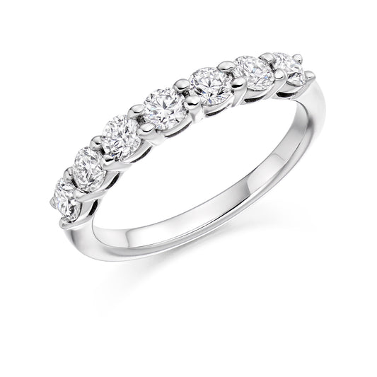 Sterling Silver 0.75ct Round Brilliant Cut CZ Ring