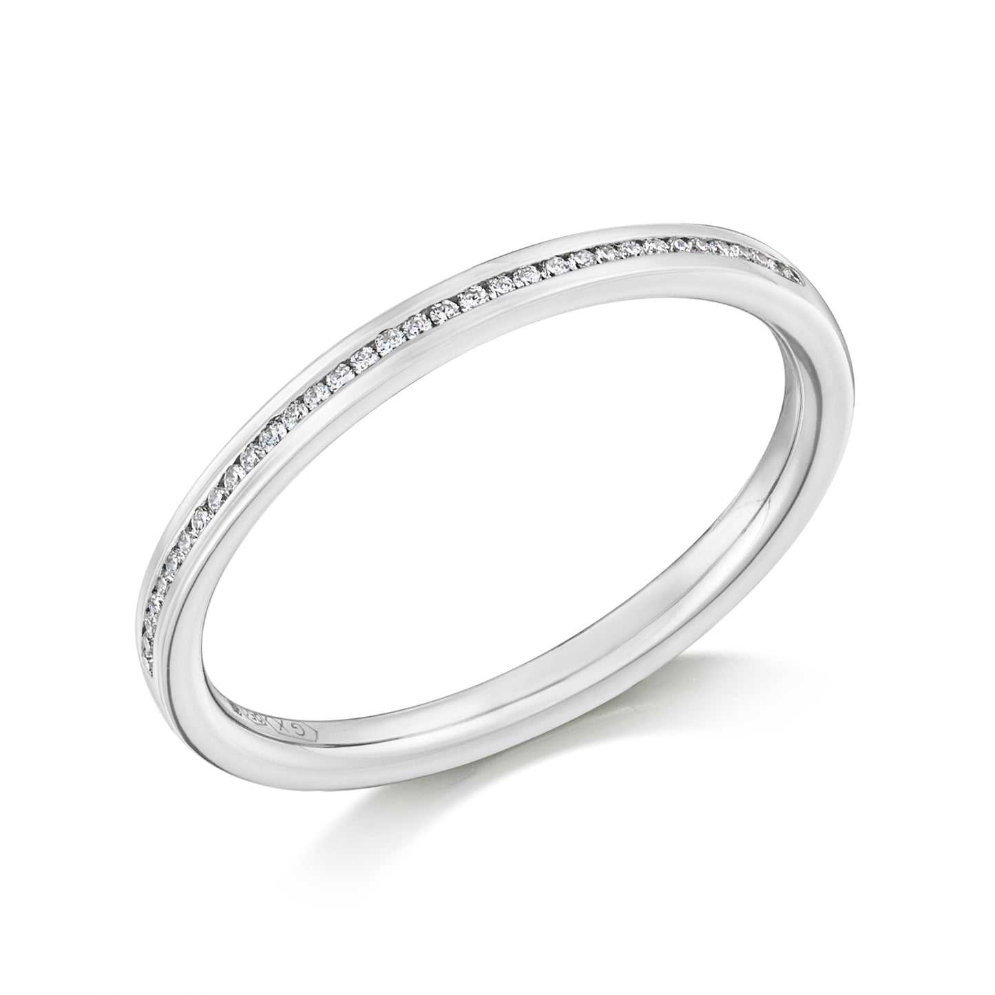 Round Brilliant Cut Diamond Channel Set Eternity Ring
