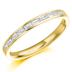 0.30ct Baguette Cut Diamonds Channel Set Eternity Ring