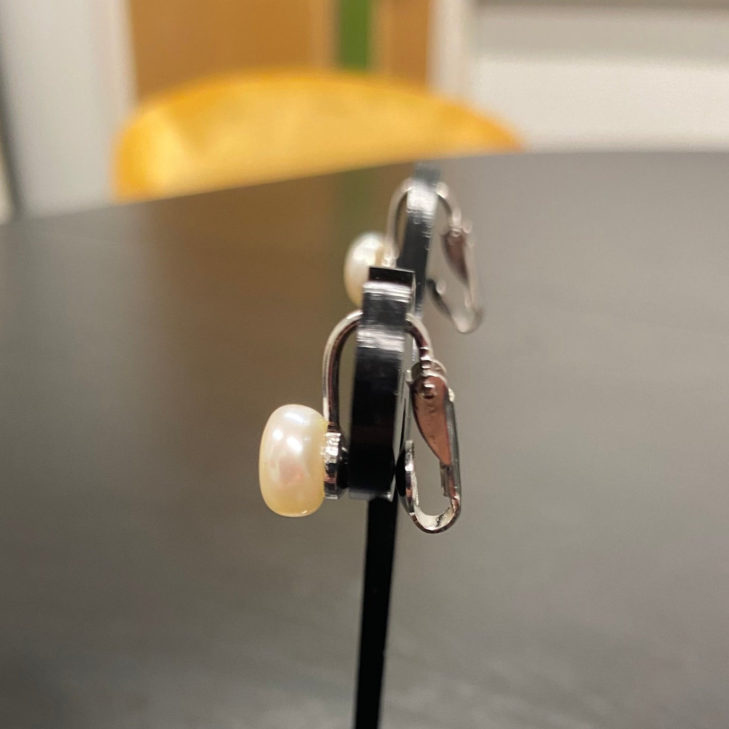 Sterling Silver Freshwater Clip On Earrings
