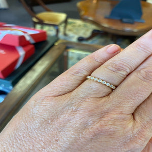 18ct White Gold Round Brilliant Cut Bezel Set Diamond Ring