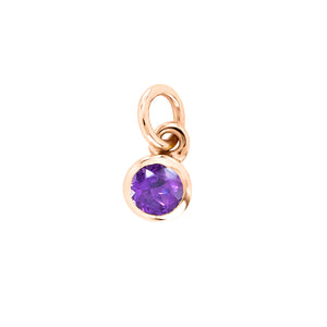 9ct Birthstone - February (Amythest) - Available in Yellow, Rose or White Gold