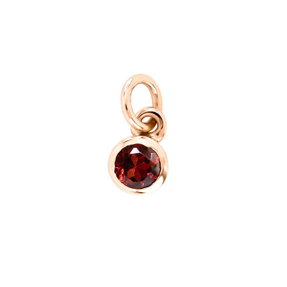 9ct Birthstone - January (Garnet) - Available in Yellow, Rose or White Gold