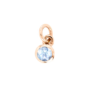 9ct Birthstone - March (Aquamarine) - Available in Yellow, Rose or White Gold