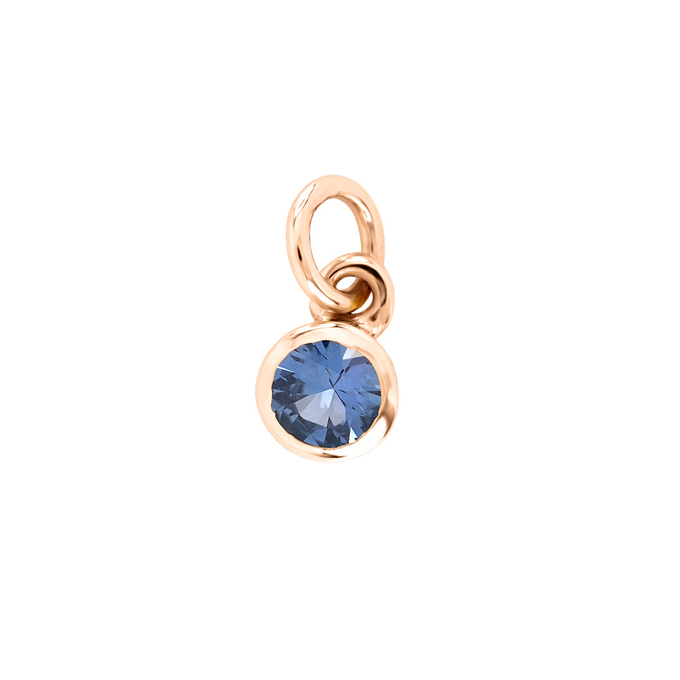 9ct Rose Gold Birthstone Charm