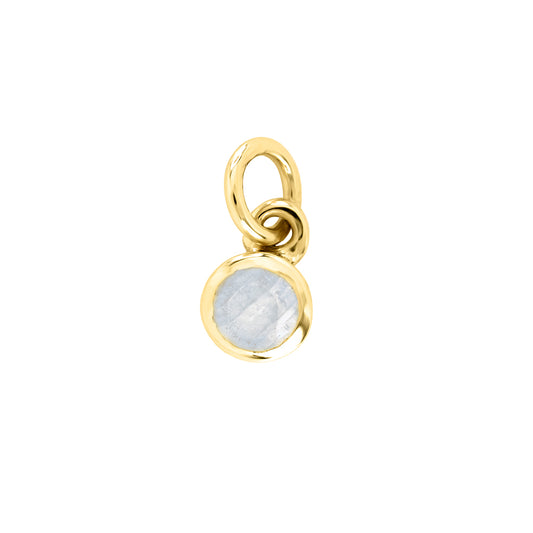 9ct Gold Moonstone Birthstone Charm