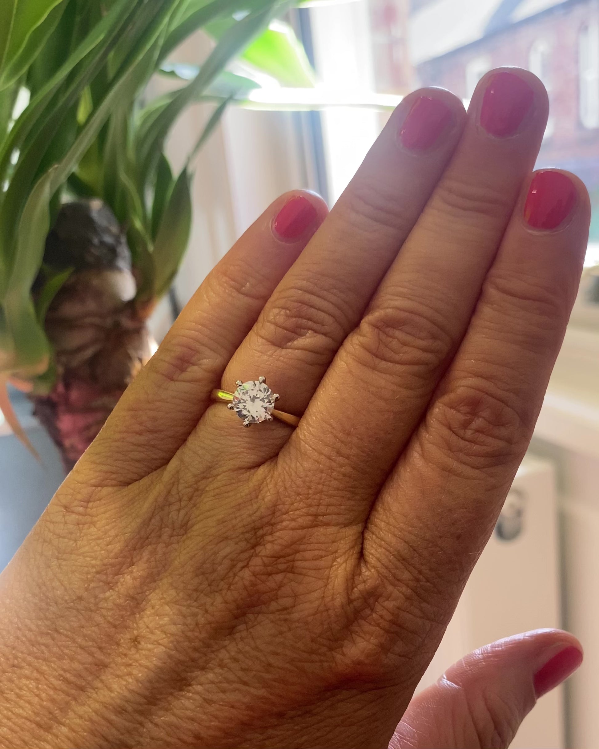 1.30ct Round Brilliant Cut Diamond Solitaire Engagement Ring